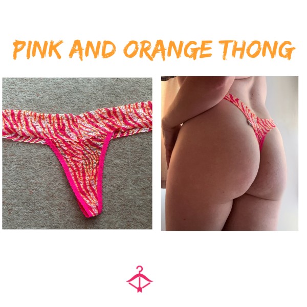 🍊Summery Pink / Orange Thong 🍊