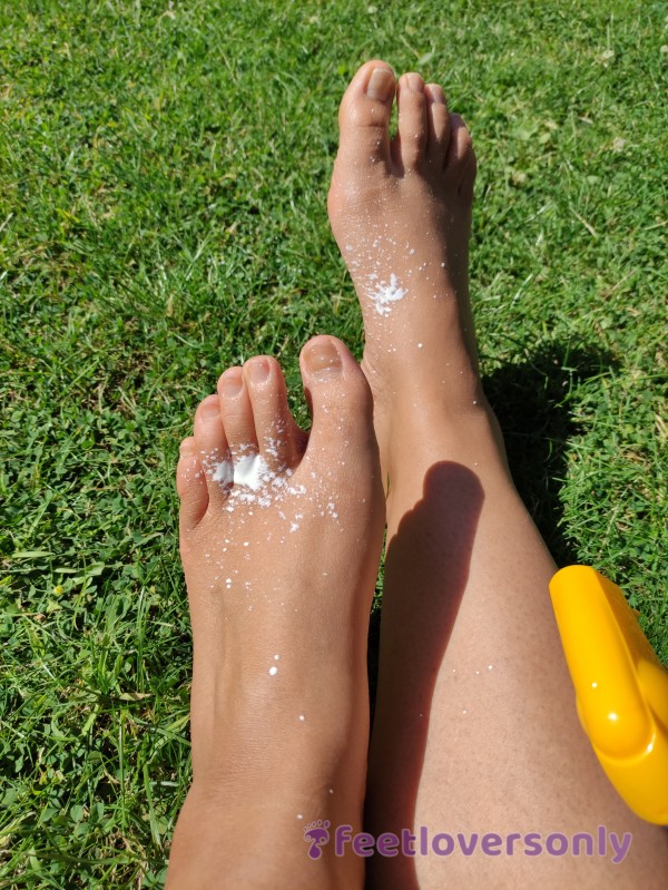 Sun Cream Looks Like You Shot Your Load Over My Feet And I Wanna Rub It All In!
