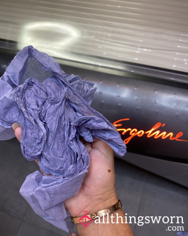 Sunbed Session Wipe Down Tissue Tissue Sweat