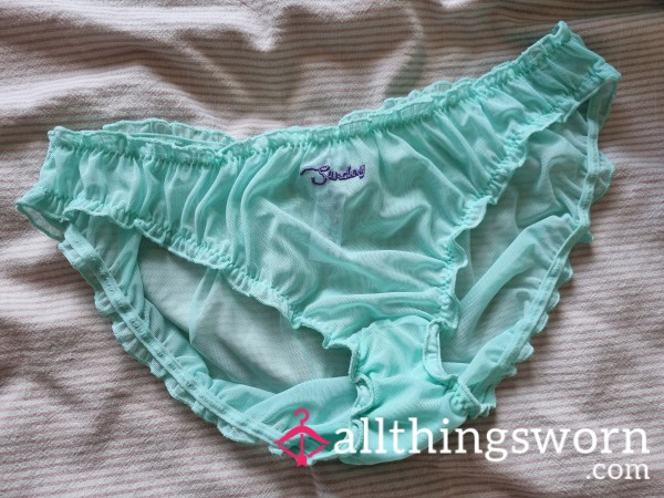 Sunday Full Back Mesh Panties-so Cute!