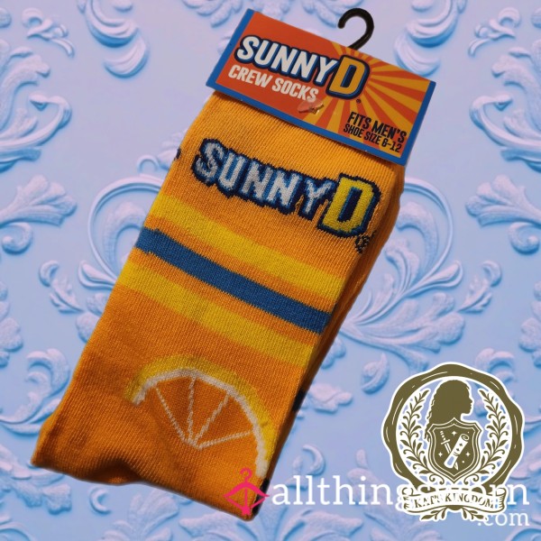 SunnyD Orange Crew Socks