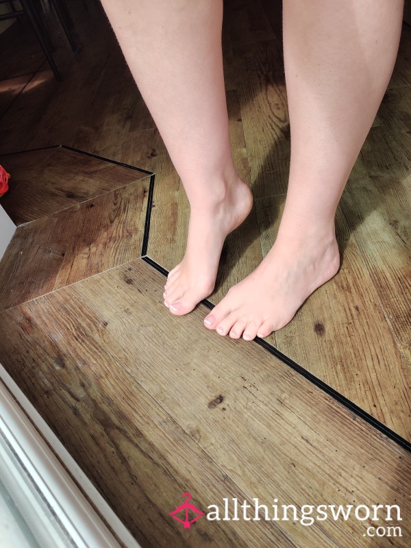 Sunset Glow On A Fresh Pedicure