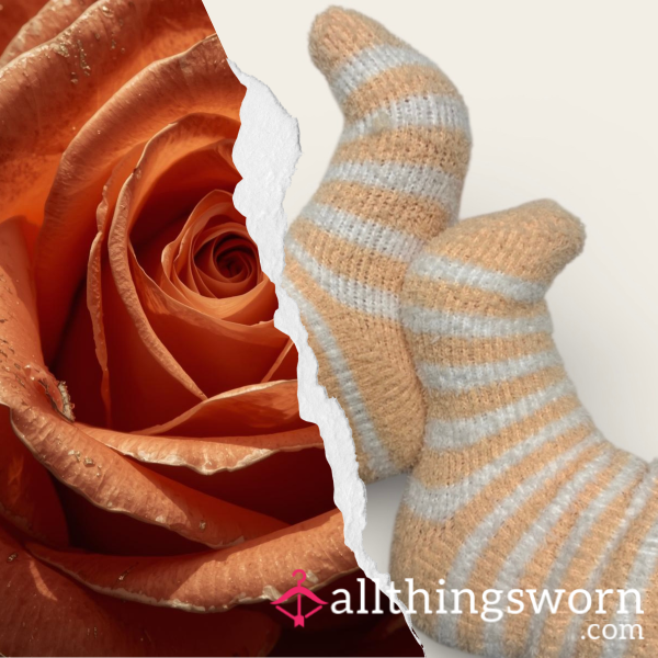 Fuzzy Heat ⋆ Well Worn Stinky Striped Socks