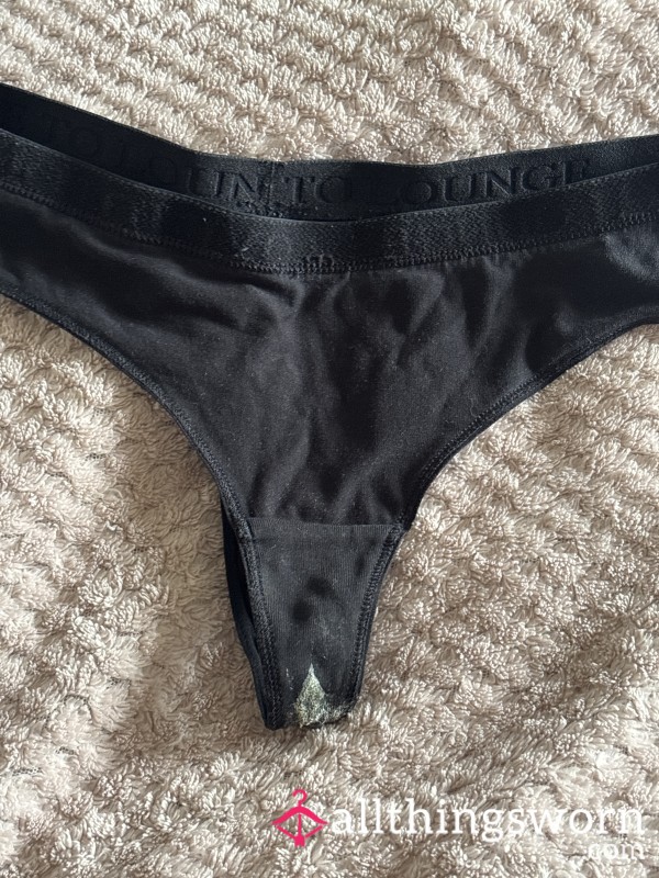 Super Gross Well-worn Black Thong