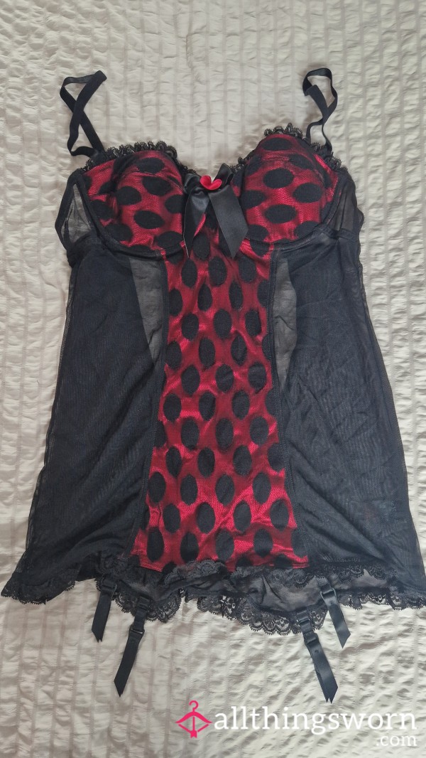 Super S**y Black And Red Lingerie