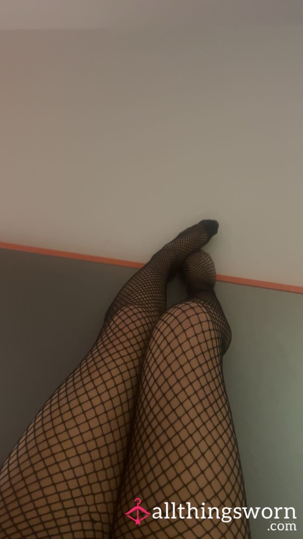 Super S**y Black Fishnet Stockings
