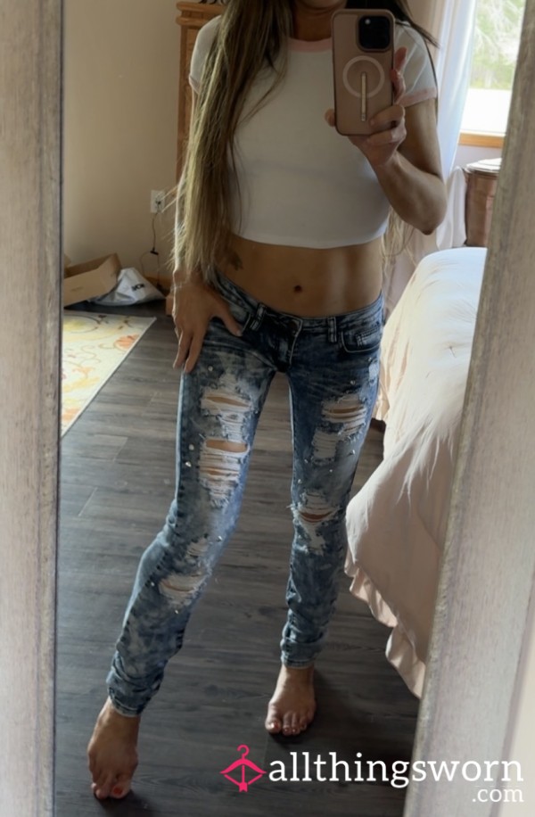 Super S**y Low Rise Fancy Skinny Jeans!! 😘😍💯
