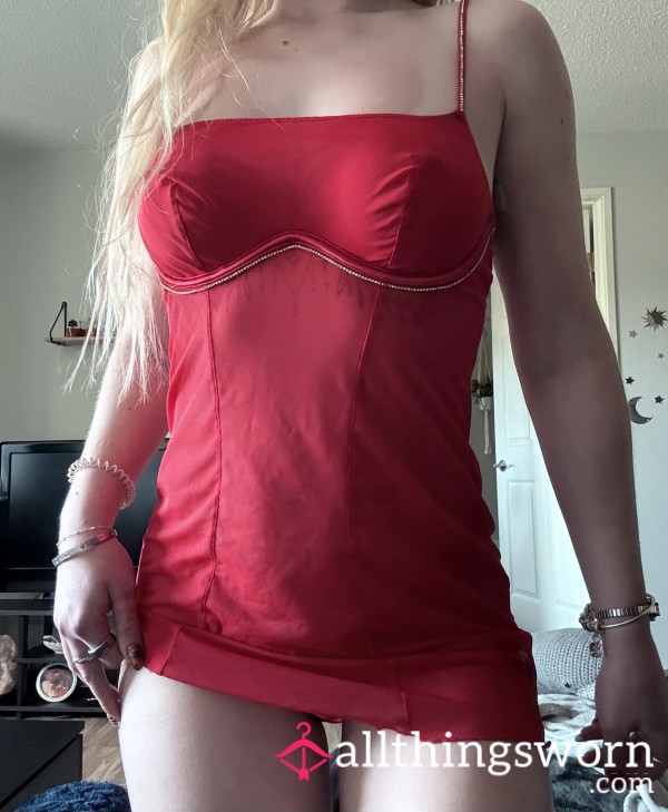 Super S**y Sheer Lingerie Mini Dress