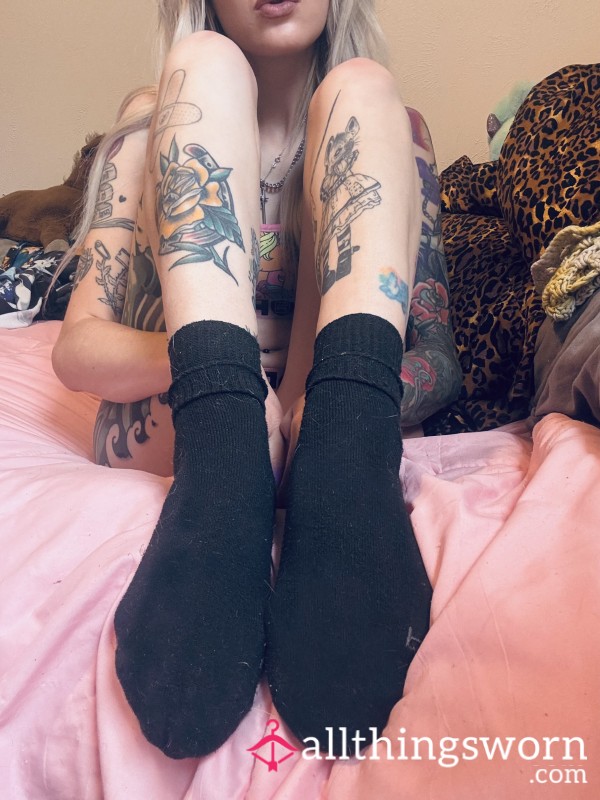 Super Smelly 3 Day Worn Black Socks