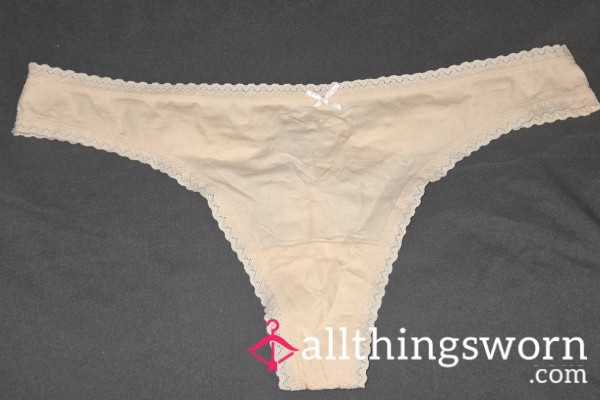 🤍 Super Soft Beige Cotton Thongs 🤍