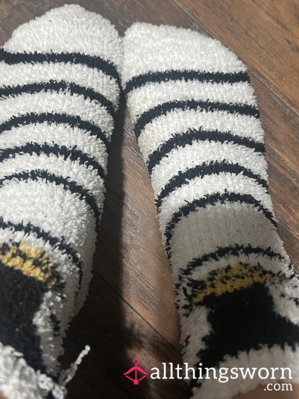 Super Soft Cute Penguin Fuzzy Warm Socks