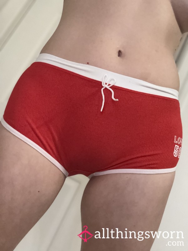 Super Soft Tight Red Lounge Shorts