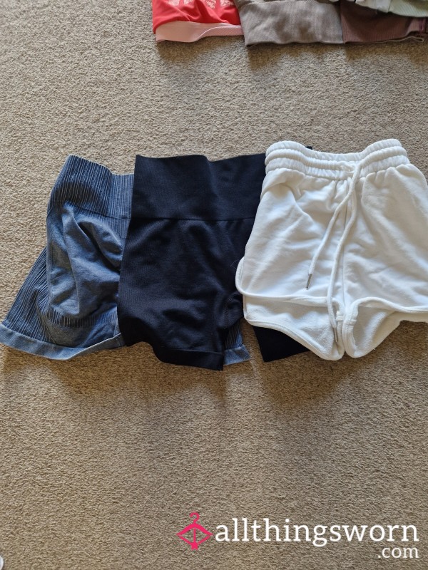 Super Tight Gym Shorts Available From My Personal Collection. Worn Without Underwear