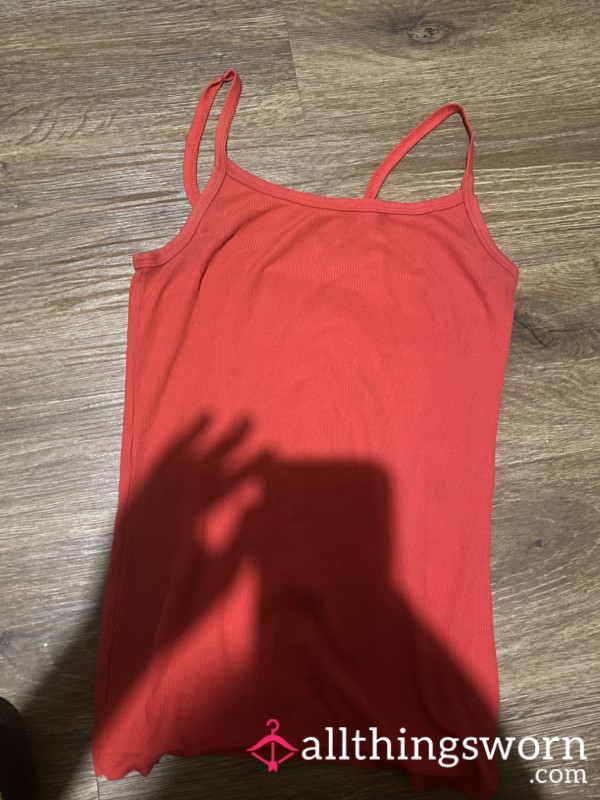 Super Used Red Tank Top