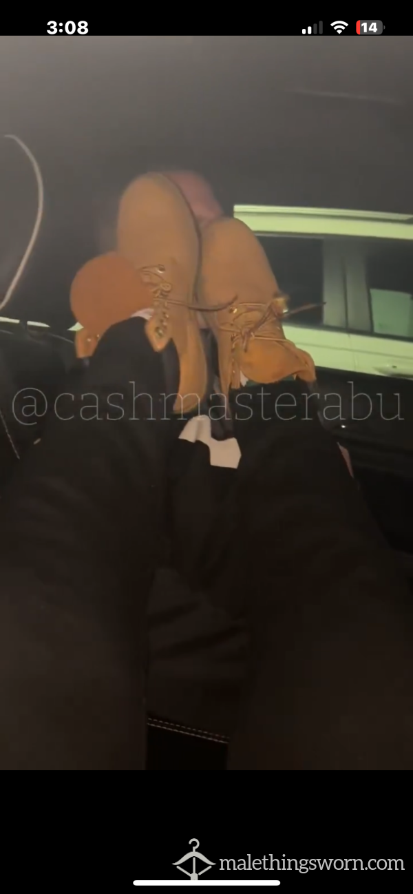 Super Worn And Used Timberlands