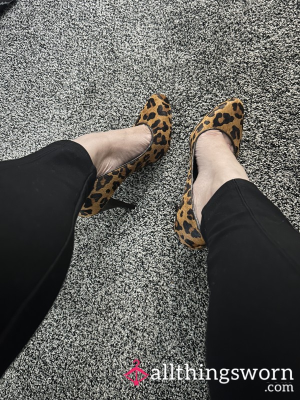 Super Worn Cheetah Print Heels 🐆
