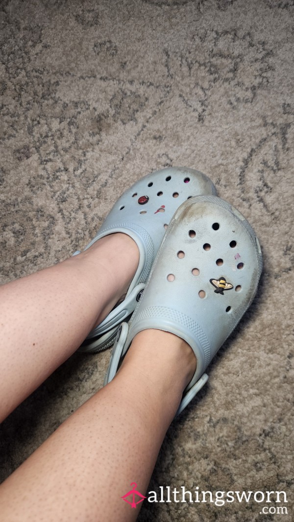 Super Worn Crocs - Worn All Day, Clean & Return Option For Losers 👀