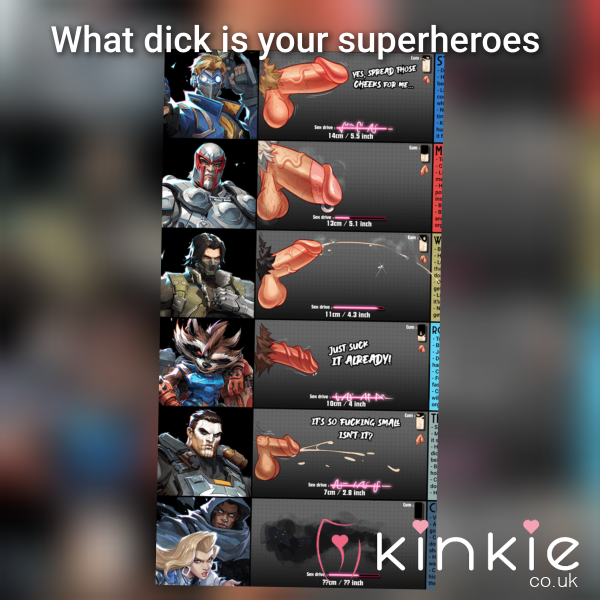 🍆 Superhero D*ck Rating 🦸‍♂️😈