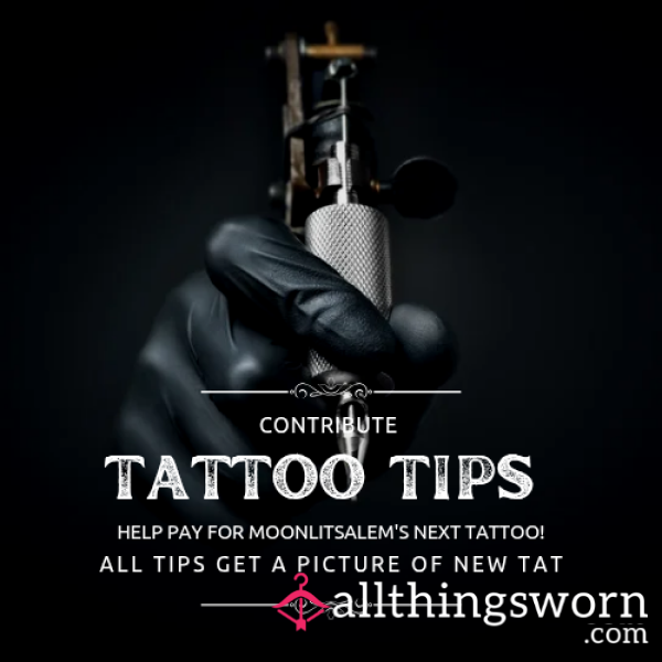 🖤 Support My Ink – Tattoo Donation Menu 🖤