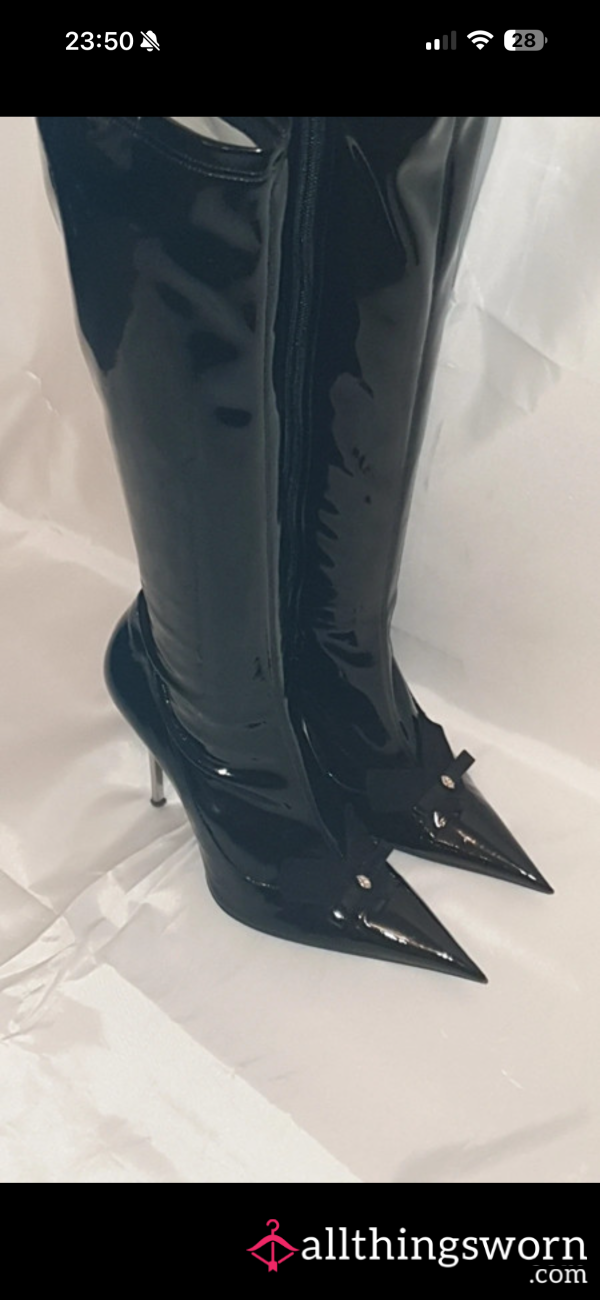 Swavoski Now Stiletto Boots Worn!!