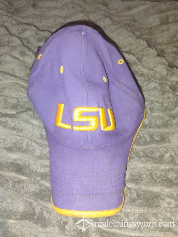 Sweat Drenched Well Worn Lsu Hat