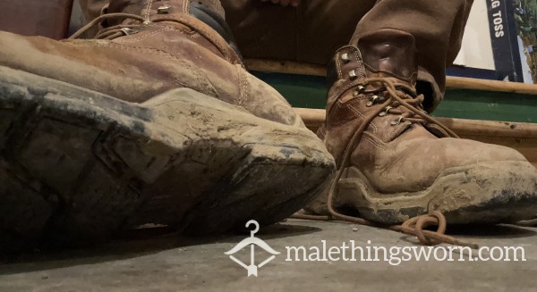 Sweat Filled Manly Smelling Work Boots