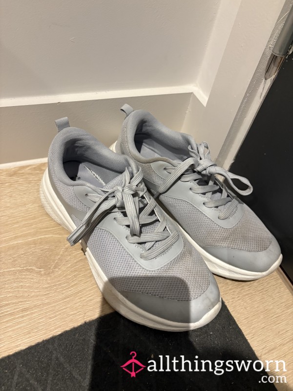 Sweat Soaked Grey Sneakers