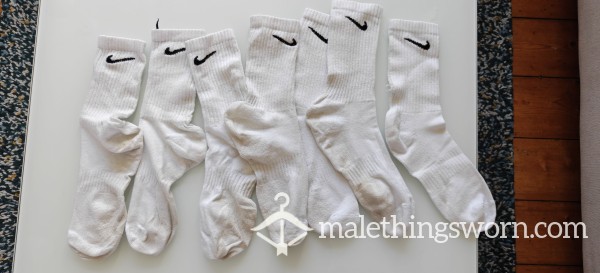 Sweat-Soaked Nike Crews – Size 12 – Fresh Off The Gym Floor