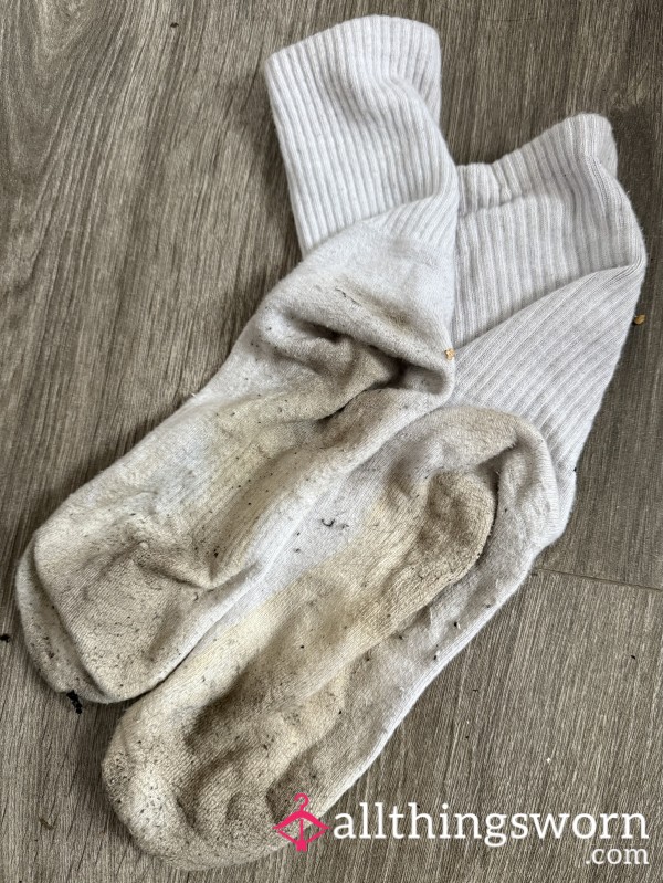 Sweat Stained Sour Long Socks 😈🤤 5 Day Wear 🧦 £15 ‼️
