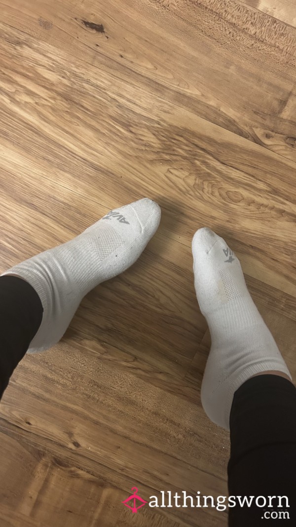 Sweat White Socks After 2 Mile Run
