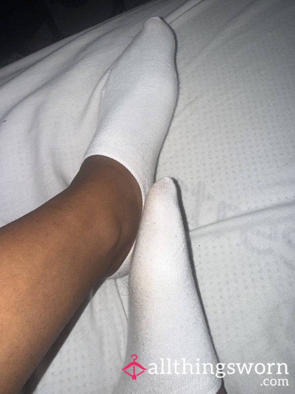 Sweating White Socks Worn In The Gym