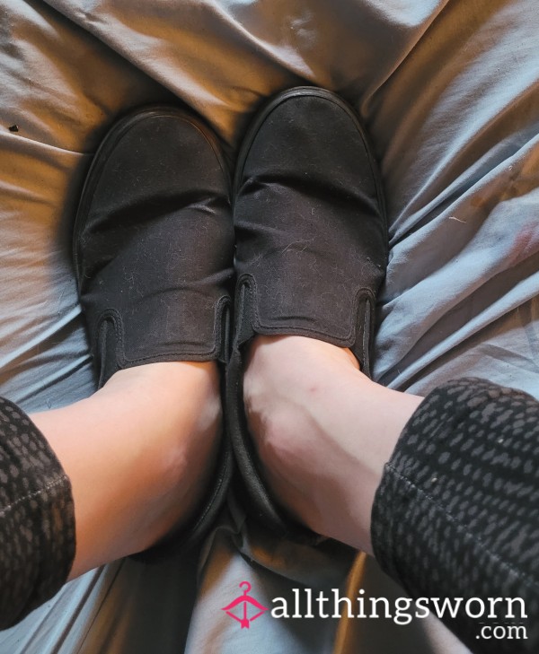 Sweaty 6 Month Old Worn Vans- Worn With And Without Socks.