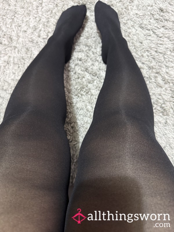 Sweaty 60 Denier Stockings Worn For Days