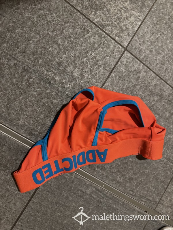 Loaded, Sweaty Addicted Orange Briefs