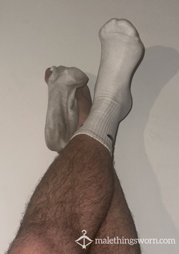 Sweaty Adidas Socks- White