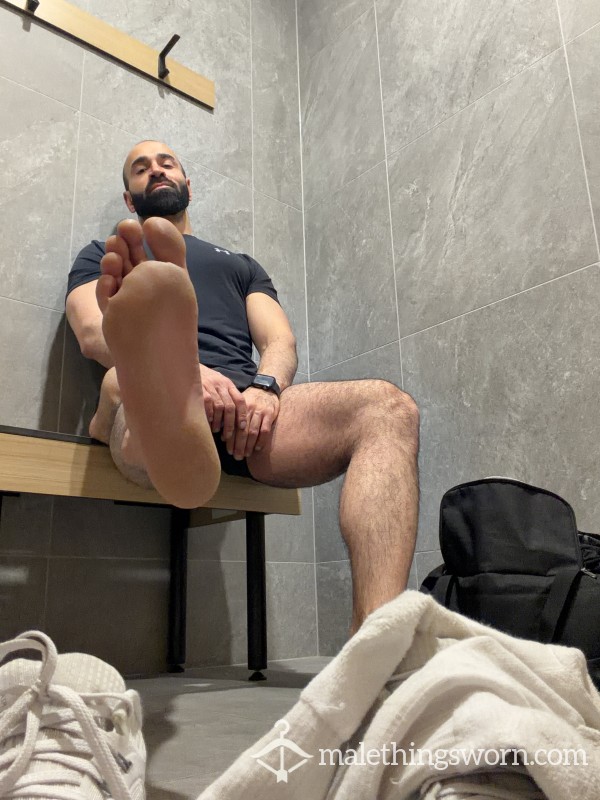 Sweaty Arab White Nike Socks