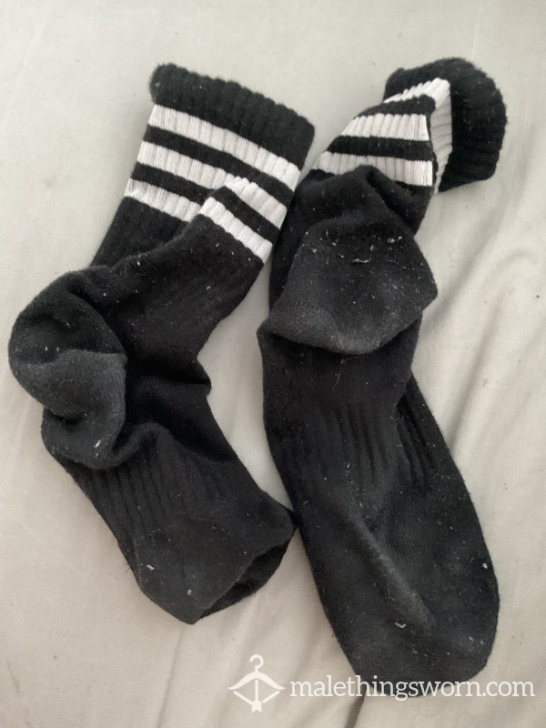 Sweaty As F**k, Crusty Black Adidas Socks