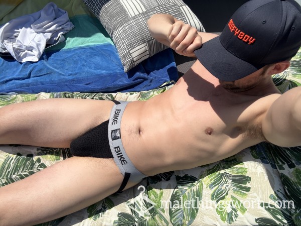 Sweaty Black BIKE Jock