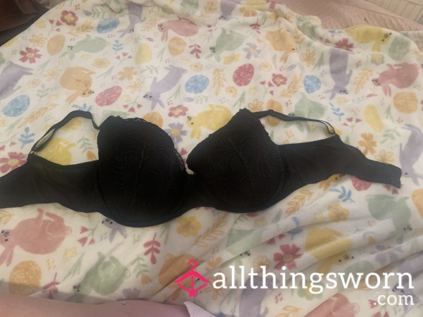 Sweaty Black Bra 36H