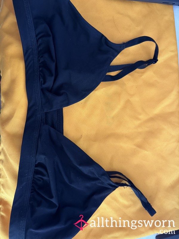 Sweaty Black Bralette