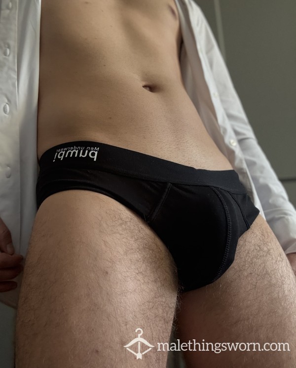 Sweaty Black Briefs Pump