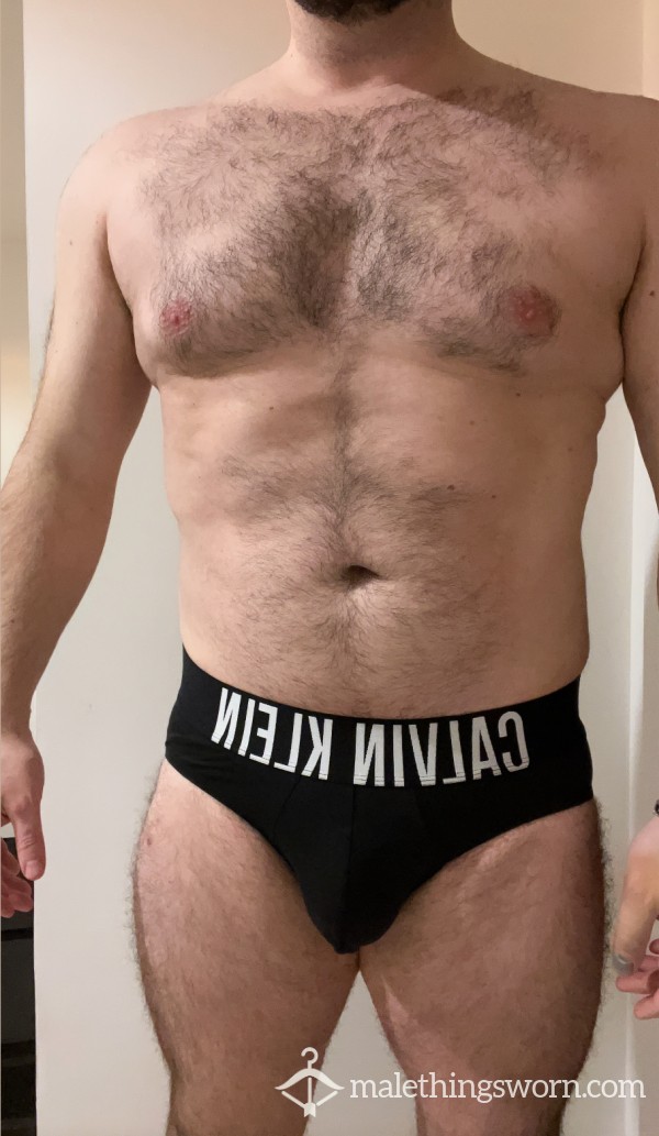 Sweaty Black CK Briefs