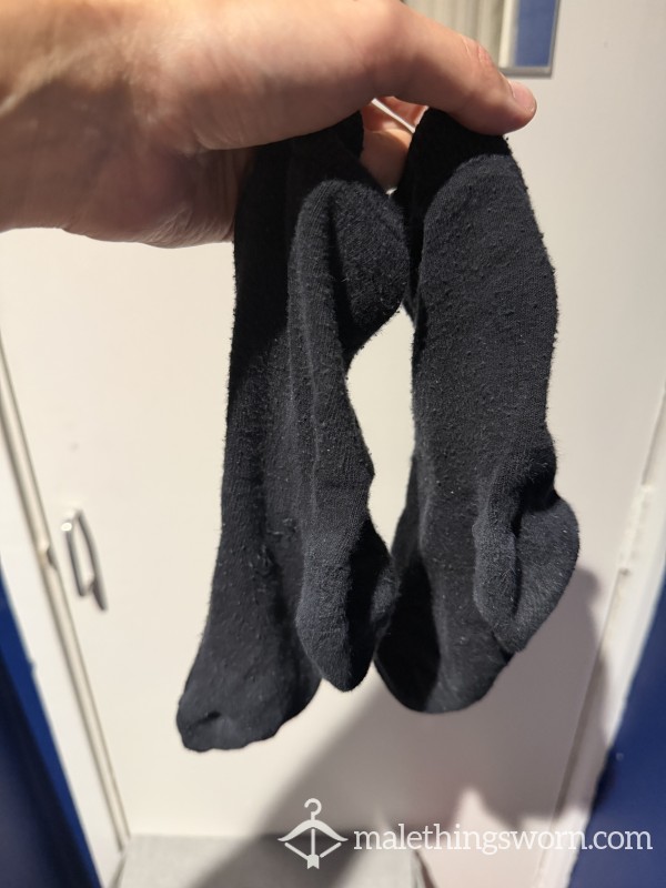 Sweaty Black Dress Socks
