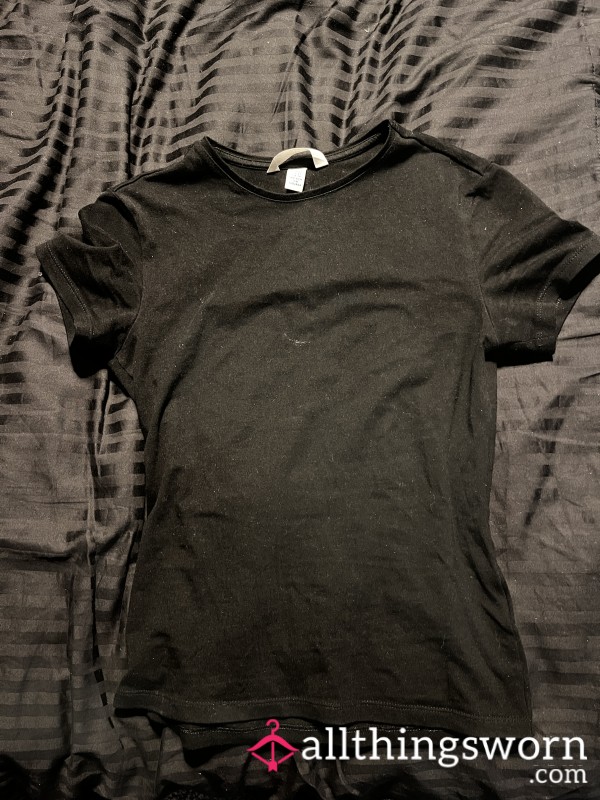 Sweaty Black Gym T Shirt
