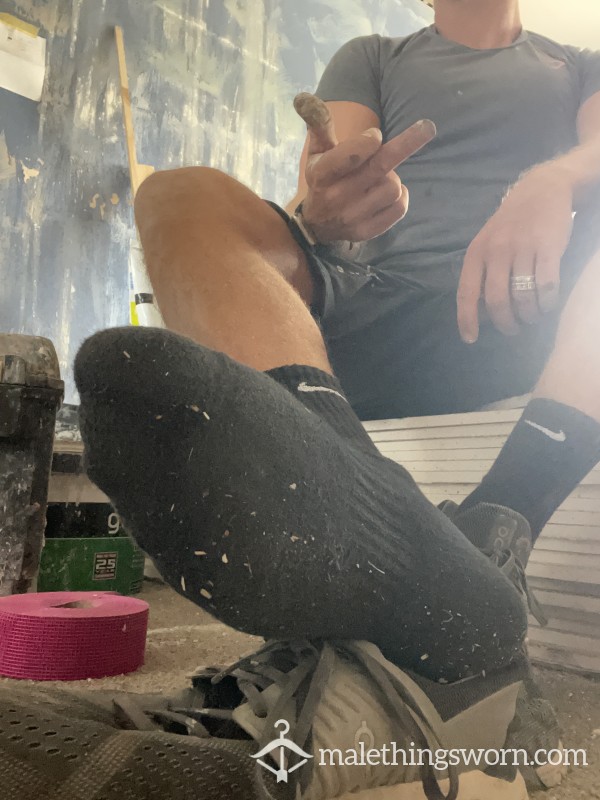 Sweaty Black Nike Socks Worn 3 Days