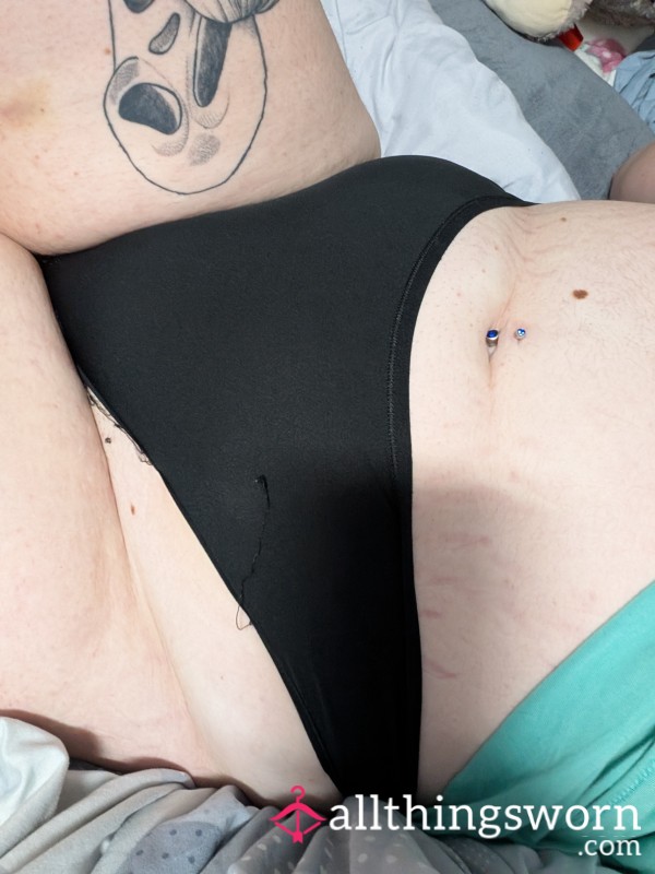 Sweaty Black Panties Worn All Day In The Heat 🥵