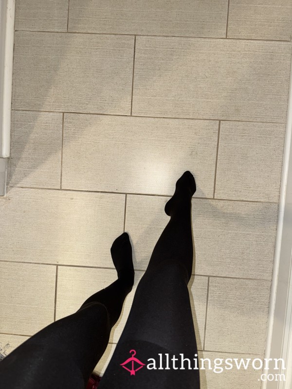 Sweaty Black Pantyhose