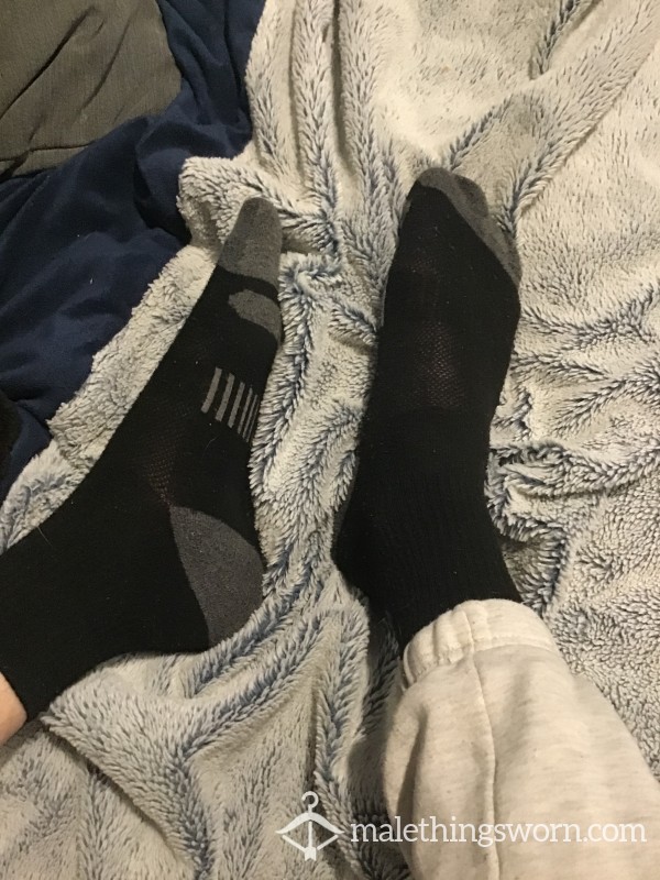 Sweaty Black Socks 2 Days Worn