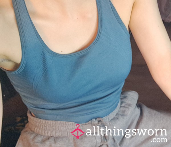 Sweaty Blue Gymtop