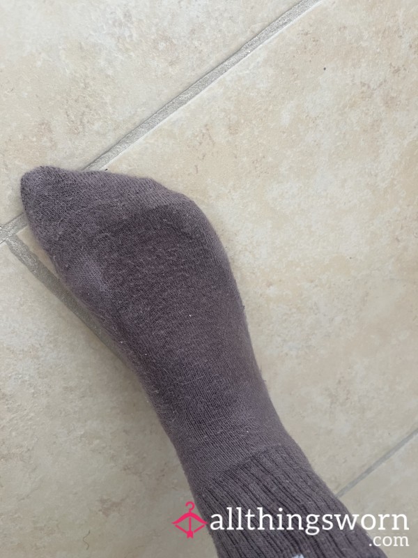 Sweaty Brown Gym Socks